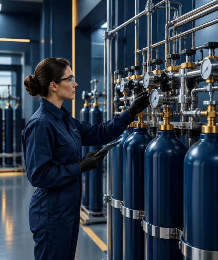 Gases y apoyo técnico complementario